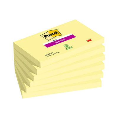 POST-IT 655SS 76X127 SUPER STICKY GIALLO CANARY